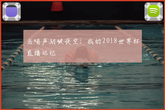 当哨声划破夜空:我的2018世界杯直播记忆